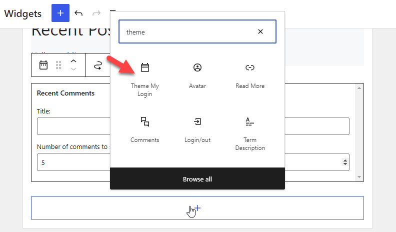 giriş widget'ım teması