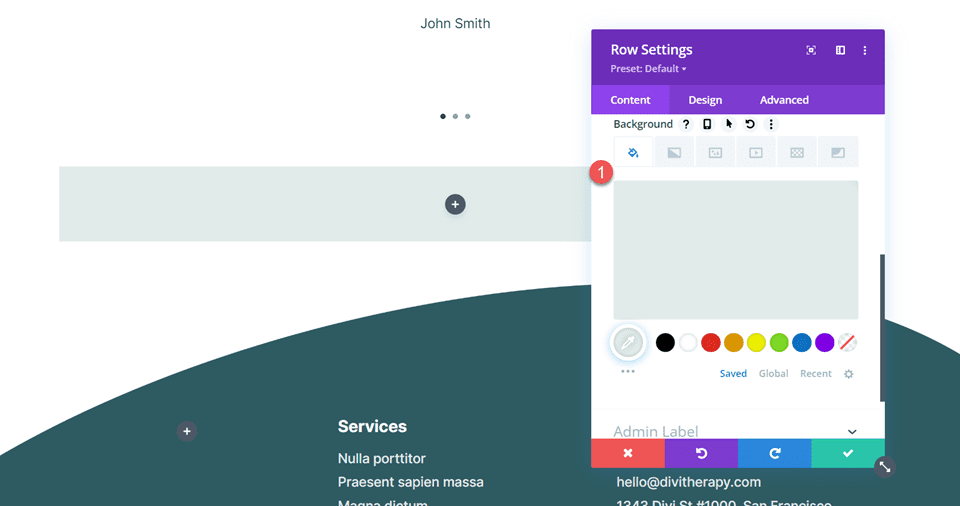 Divi の問い合わせフォームモジュール行の背景に複数の電子メールアドレスが含まれる
