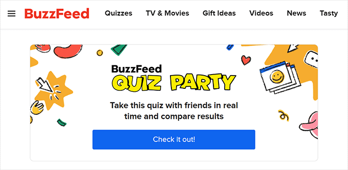 버즈피드 바이럴 퀴즈 예시 Buzzfeed viral quiz example