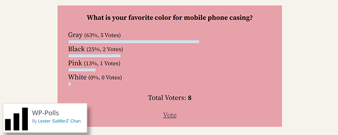 WP-설문조사 WP-Polls