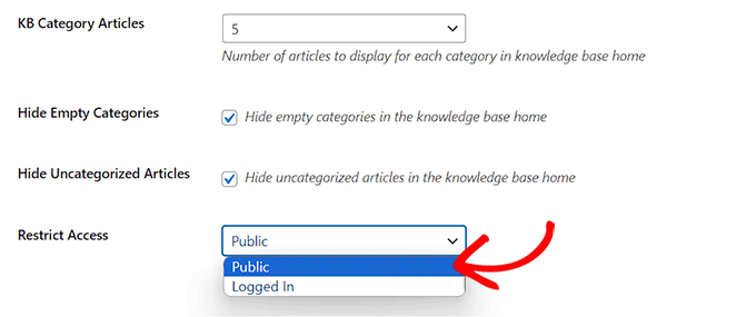 Limitare l'accesso alla documentazione Restrict documentation access