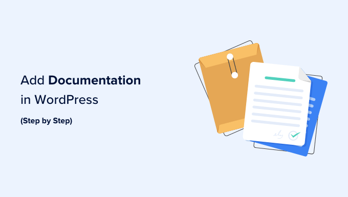 Aggiunta di documentazione in WordPress Adding documentation in WordPress
