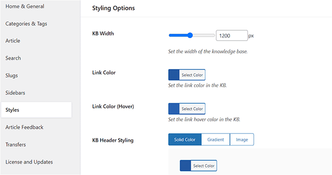 Personalizza la base di conoscenza Customize knowledge base