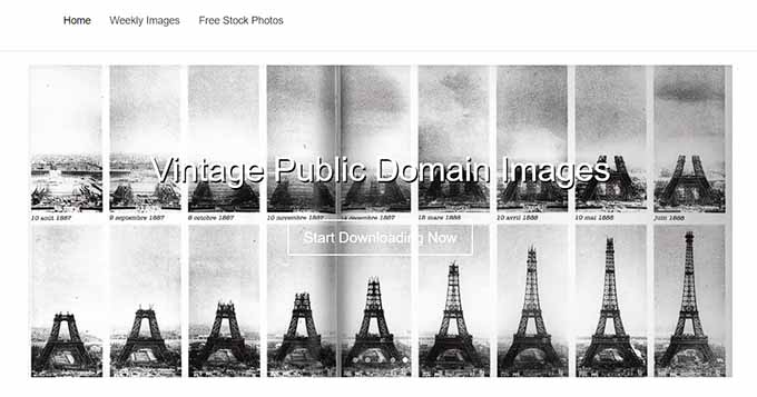 公共领域档案网站 Public Domain Archive website