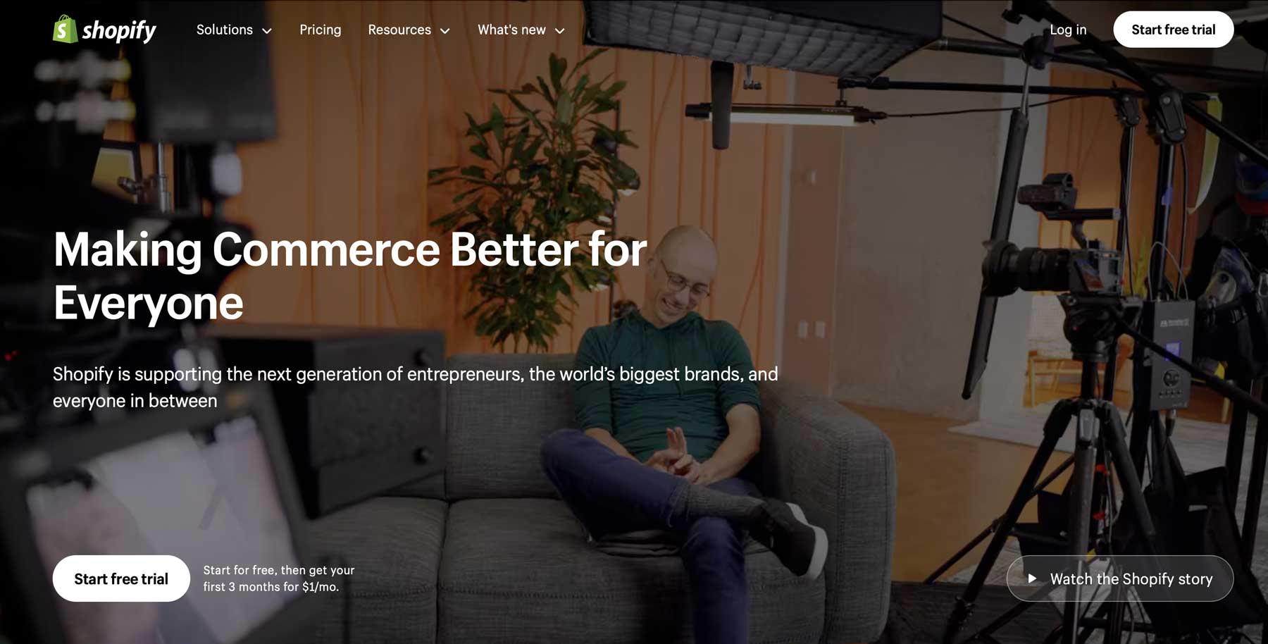 Shopify เครื่องมือสร้างเว็บไซต์อีคอมเมิร์ซ
