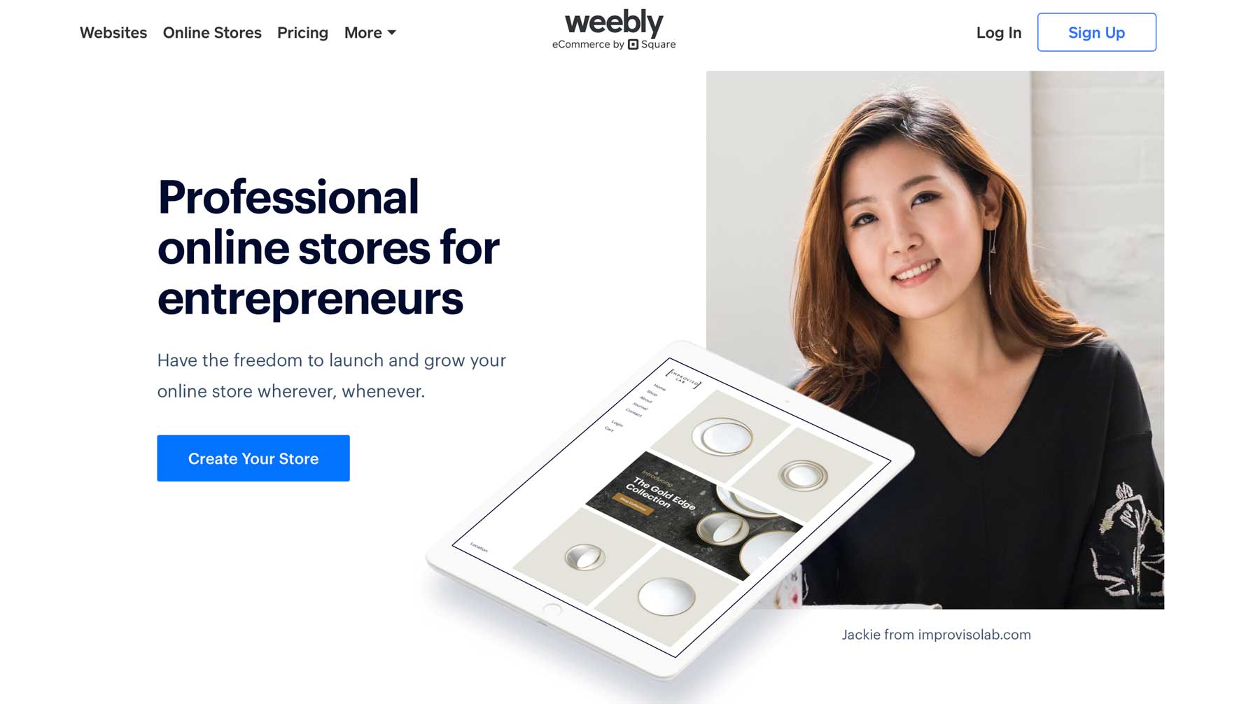 เครื่องมือสร้างเว็บไซต์อีคอมเมิร์ซที่ดีที่สุด Weebly