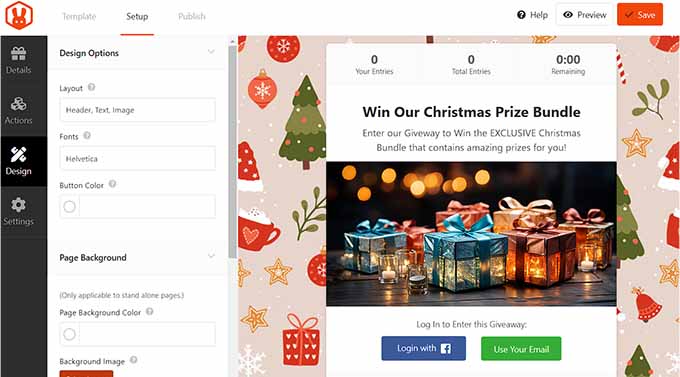 Создайте рождественский подарок Create Christmas giveaway