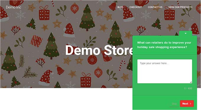 Предварительный просмотр отзывов пользователей UserFeedback preview
