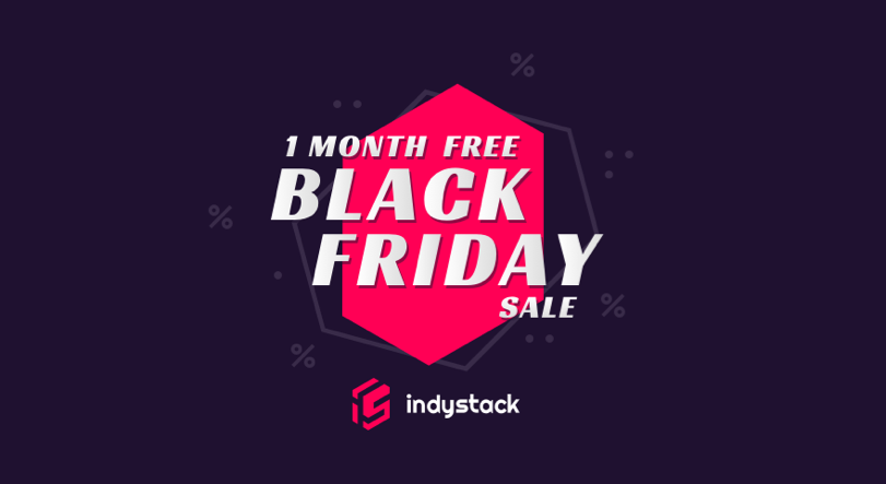 Baner promocyjny Indystack na Czarny piątek 2023