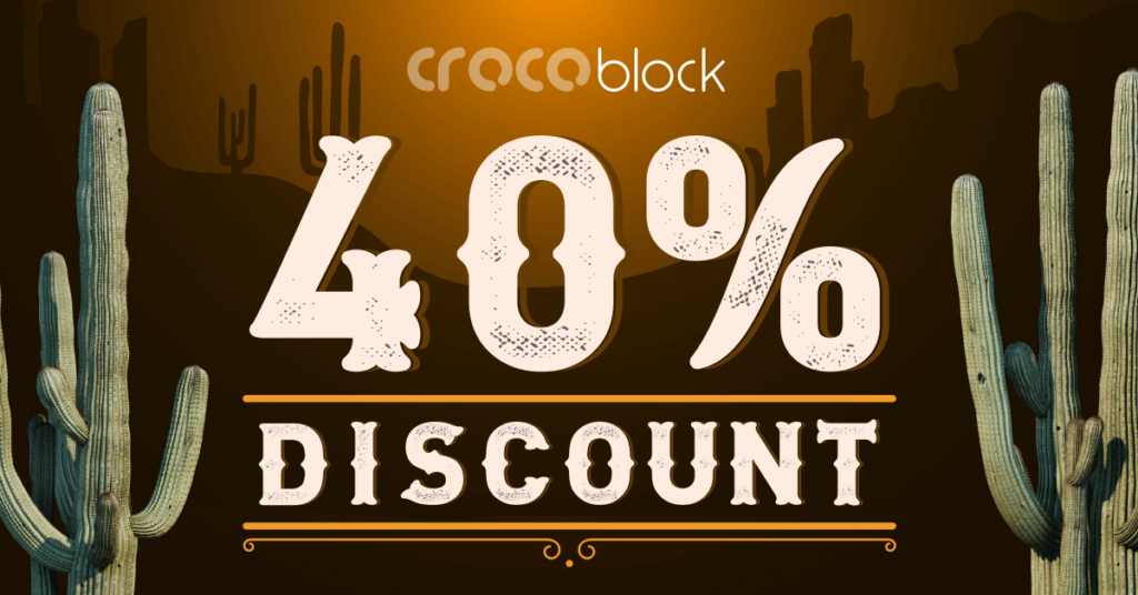 Baner promocyjny Crocoblock Czarny piątek 2023