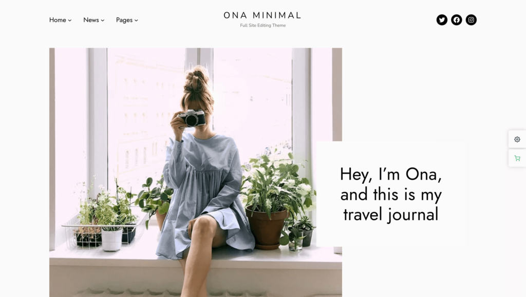 Ona Minimal – WordPress-Blogging-Theme