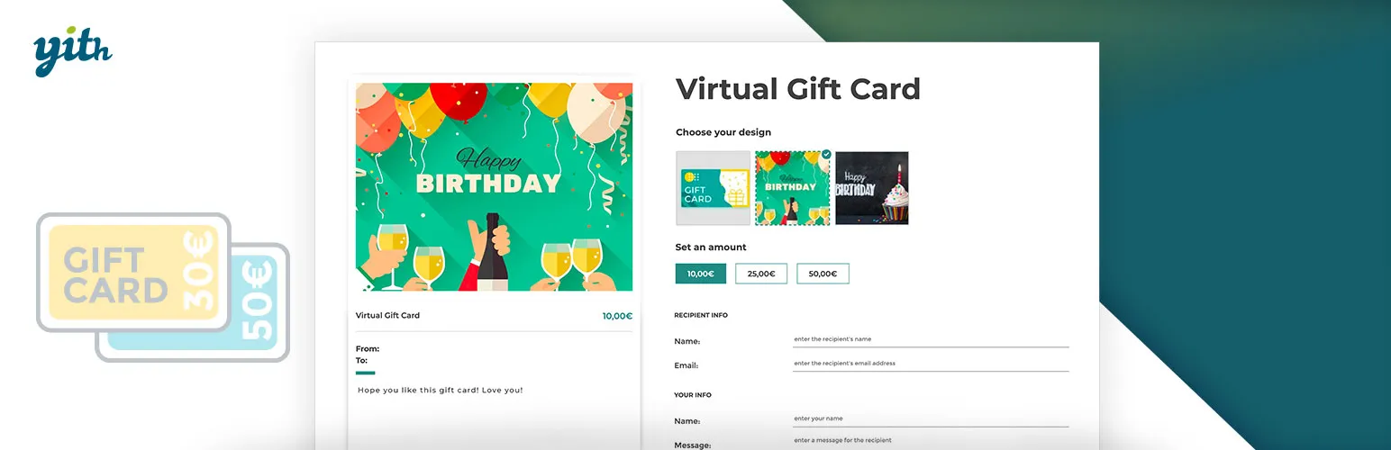 بطاقات هدايا YITH WooCommerce