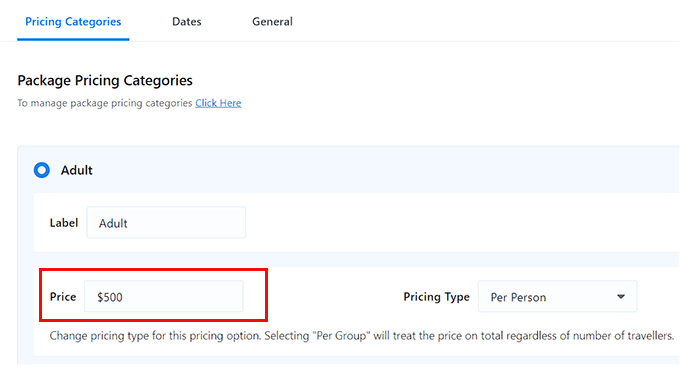 新增行程定價 Add trip pricing