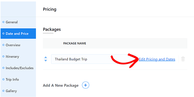 編輯定價和日期 Edit pricing and dates
