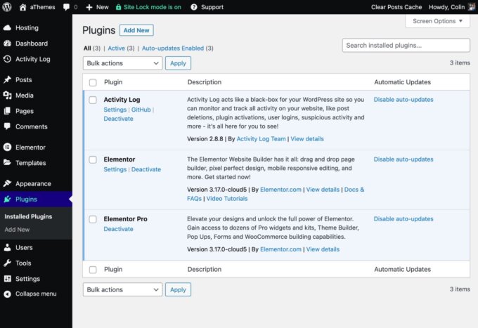 WordPress 관리 영역의 플러그인 페이지 스크린샷인 플러그인을 계속 설치할 수 있습니다.
