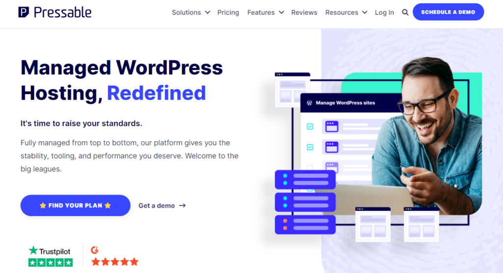 pressable - fournisseurs d'hébergement cloud WordPress