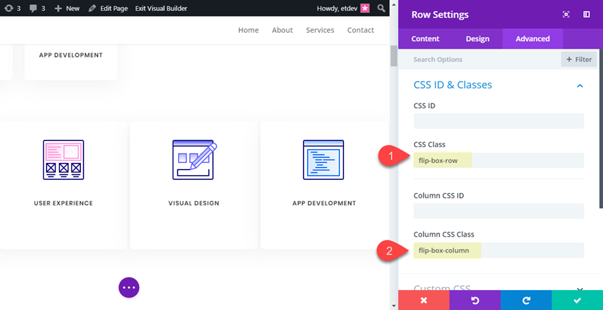tarjetas divi flip