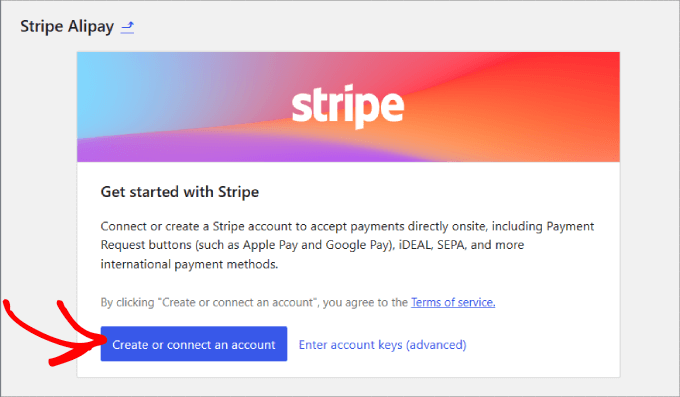 Şeridi alipay'e bağlayın Connect stripe to alipay