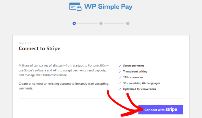 Şerit'e bağlan Connect to stripe
