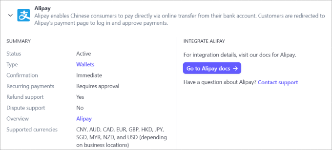 Alipay onayı Alipay approval