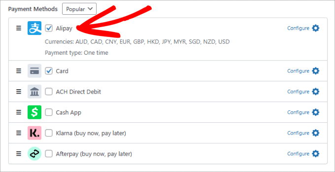 Alipay ödeme yöntemleri Alipay payment methods