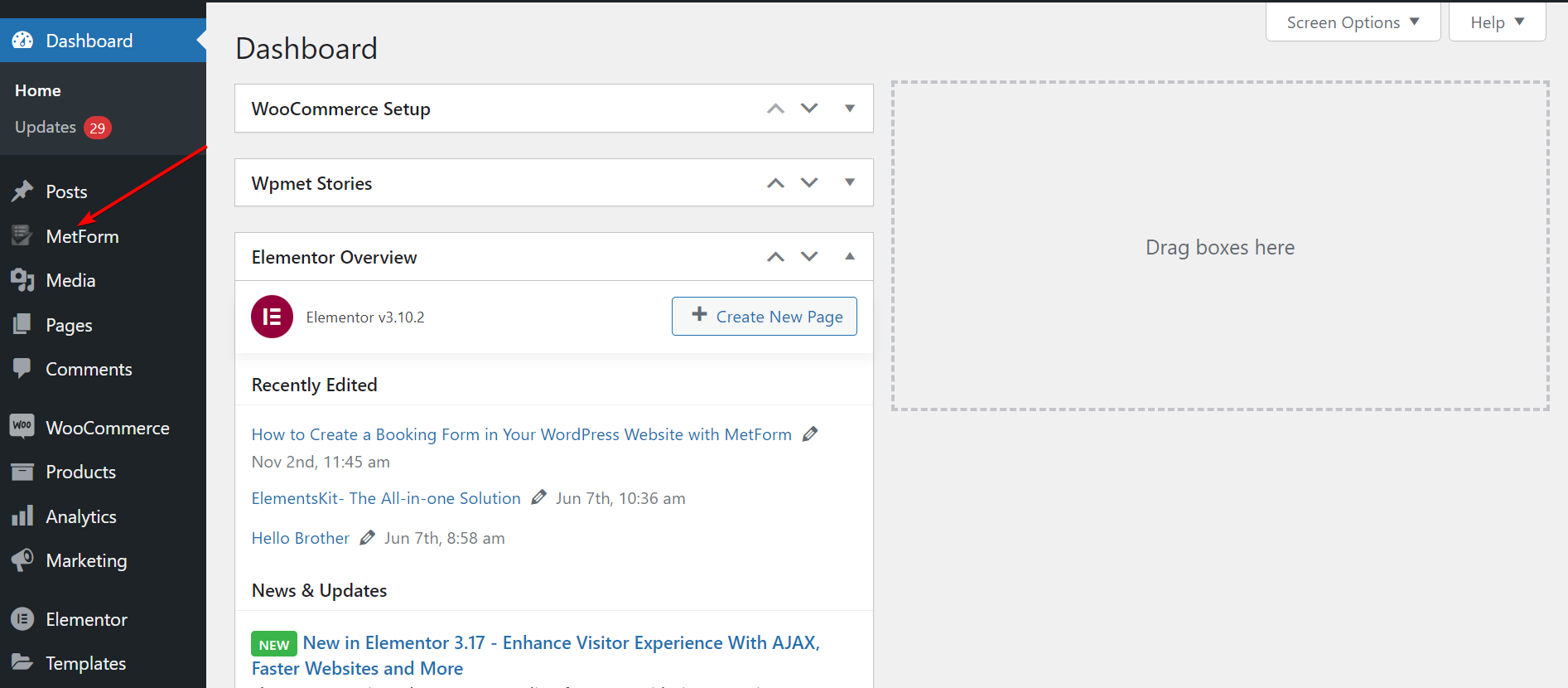 Installa e attiva MetForm: come creare un modulo di prenotazione in WordPress