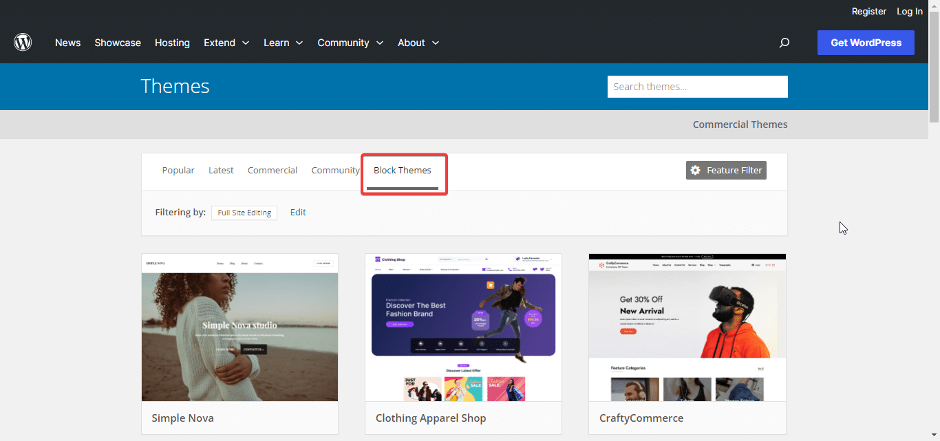 ecco dove trovare i temi a blocchi per il tuo sito Web WordPress here is where to find the block themes for your WordPress website