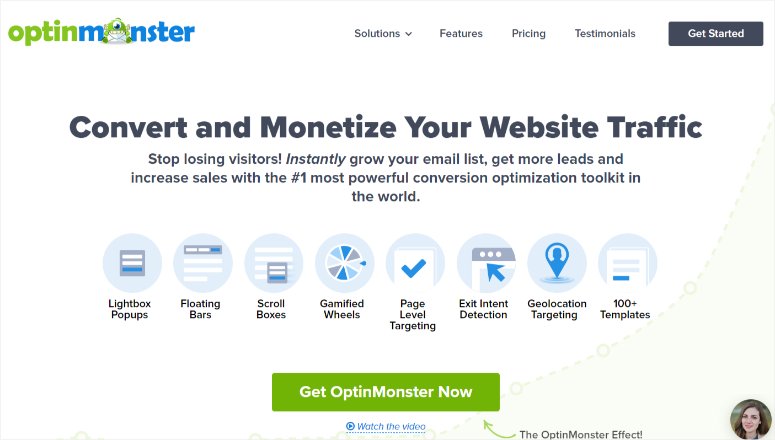 optinmonster-homepage - IsItWP - Rilevatore di temi WordPress gratuito optinmonster homepage