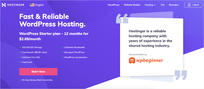 hostinger-homepage - IsItWP - Rilevatore di temi WordPress gratuito hostinger homepage