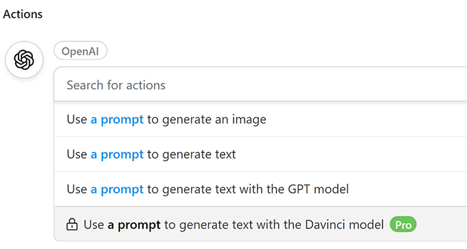 Acțiuni neobișnuite de automatizare pentru ChatGPT Uncanny automator actions for ChatGPT