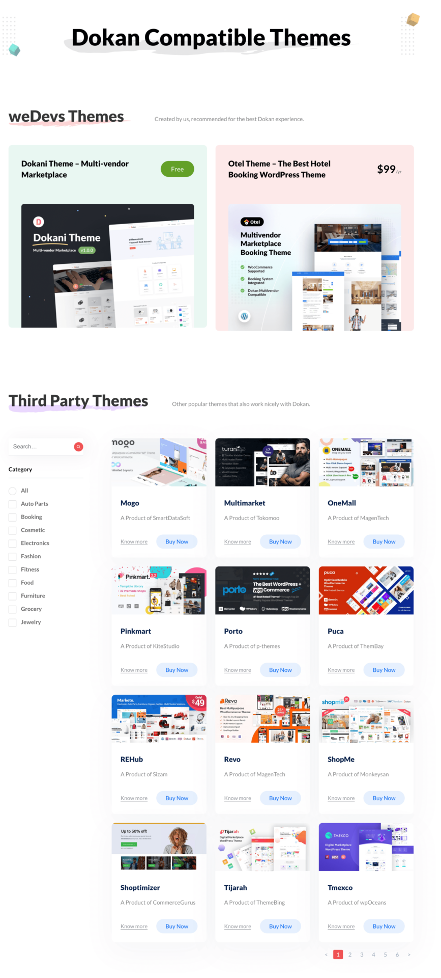 Dokan 대 YITH- 자이언츠 전투 3 This is a screenshot of Dokan Themes