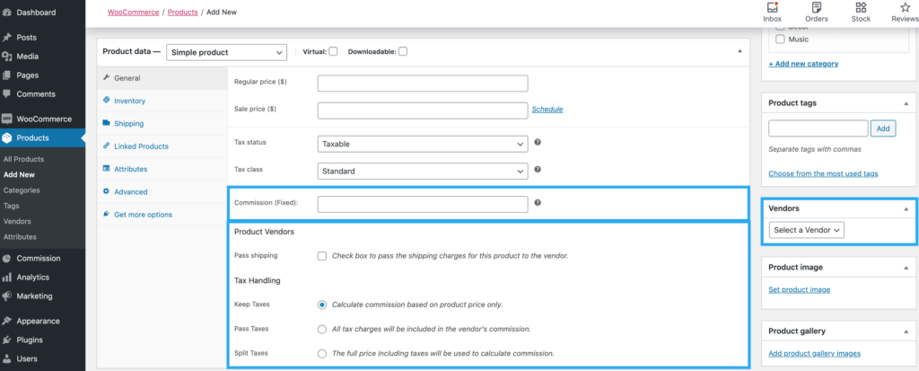 Dokan 멀티벤더와 WC 제품 벤더: 사용 용이성, 기능, 유연성 등 3 This image shows how to add products on WC Product Vendor powered marketplace