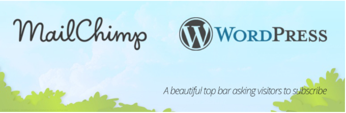 Barra superiore di MailChimp MailChimp top bar