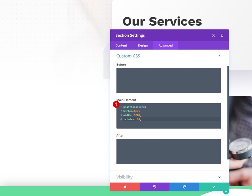 แถบส่วนท้ายมือถือคงที่