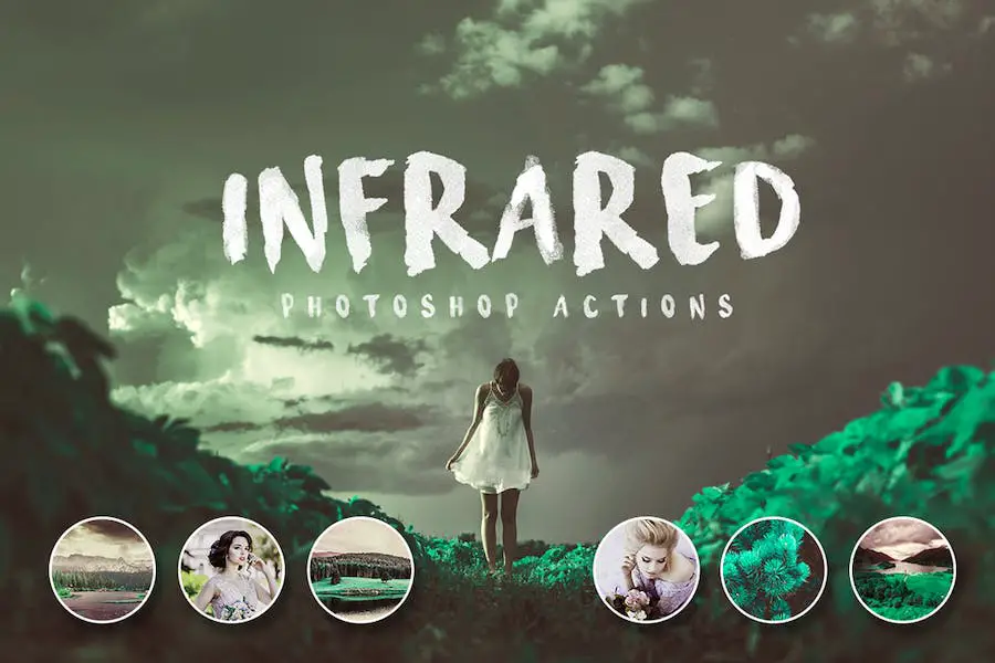 การกระทำของ Photoshop อินฟราเรด -