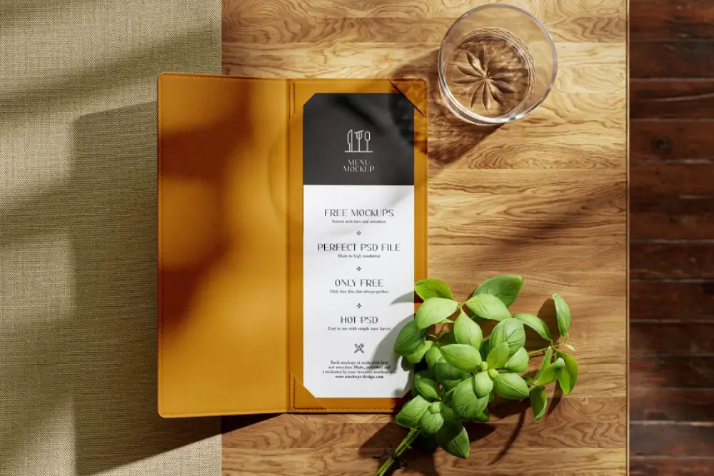 Menü-Cover-Mockup –
