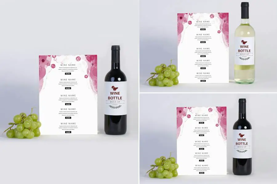 Weinkarte-Modell –
