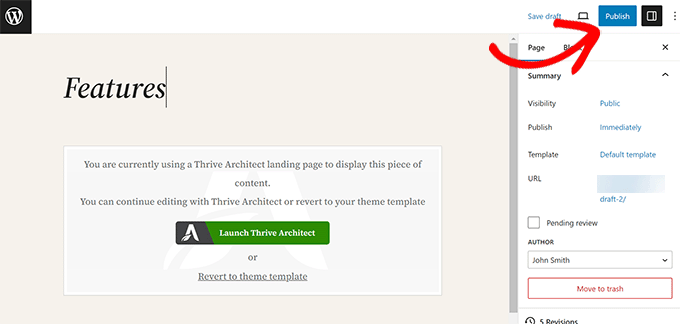 发布或更新 WordPress 帖子或页面 Publish or update WordPress post or page
