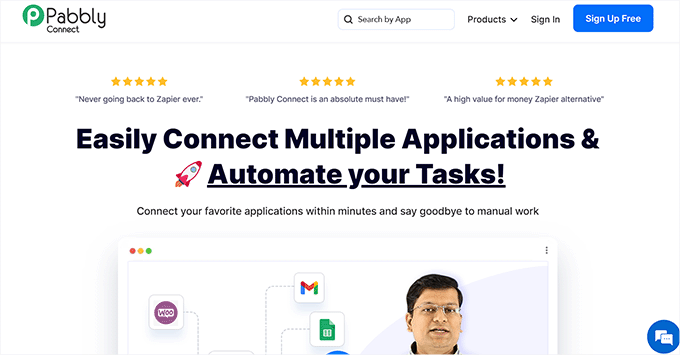 패블리 커넥트 웹사이트 Pabbly Connect website