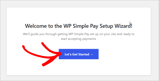 WP Simple Pay セットアップ ウィザード WP Simple Pay setup wizard