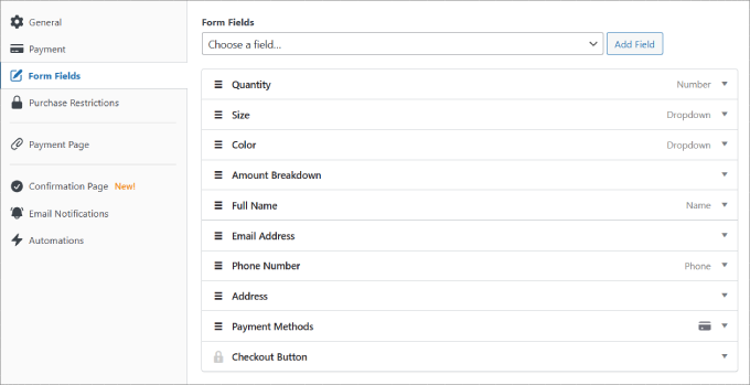 フォームフィールド Form fields