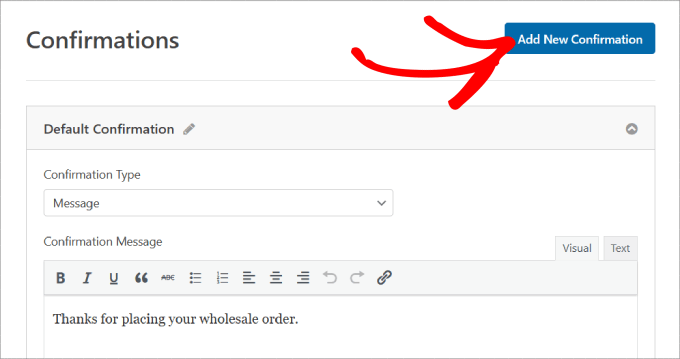 新しい確認を追加 Add new confirmation