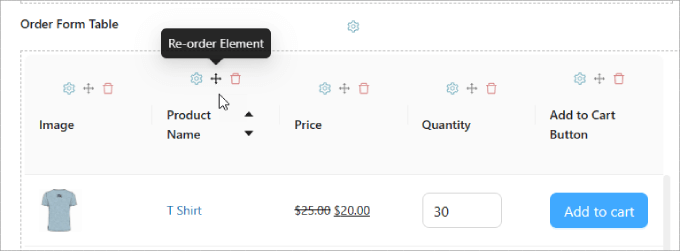 要素を並べ替える Reorder element