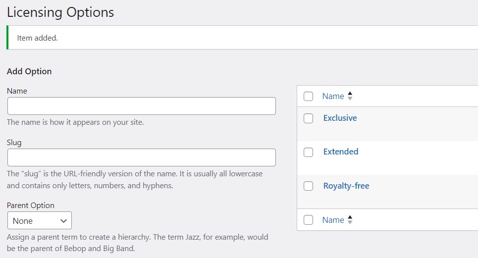 Agregar opciones a filtros de búsqueda personalizados.