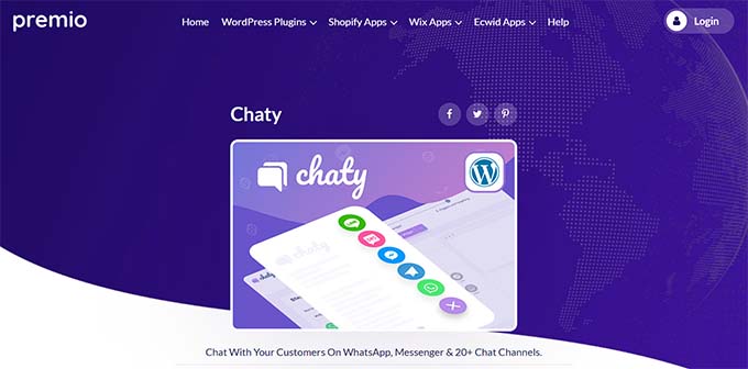 Chaty-Website Chaty website