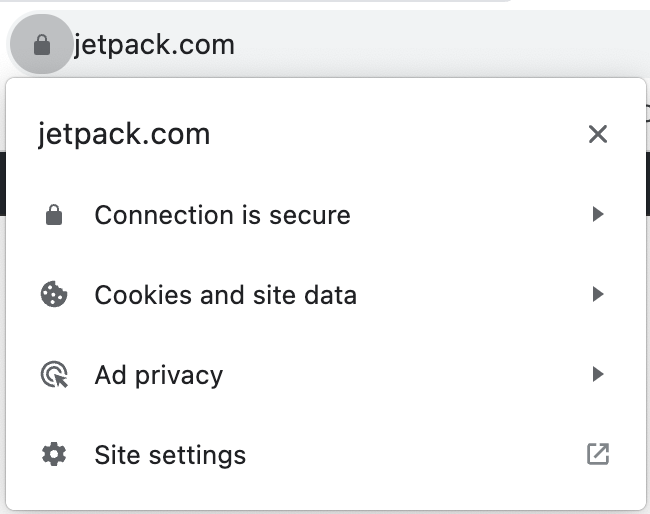 Jetpack sitesindeki SSL sertifikası