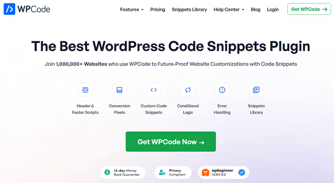 WPCode - 最佳 WordPress 代码片段插件 WPCode - Best WordPress Code Snippets Plugin