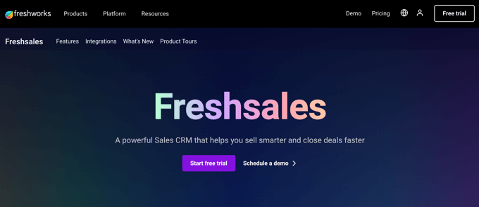 CRM การขายสด Freshsales CRM