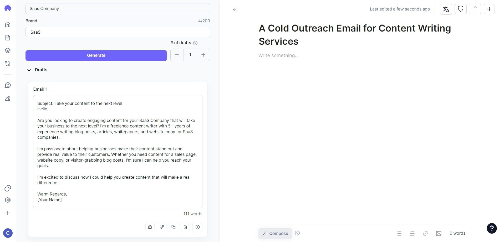 L'ipotenusa genera email