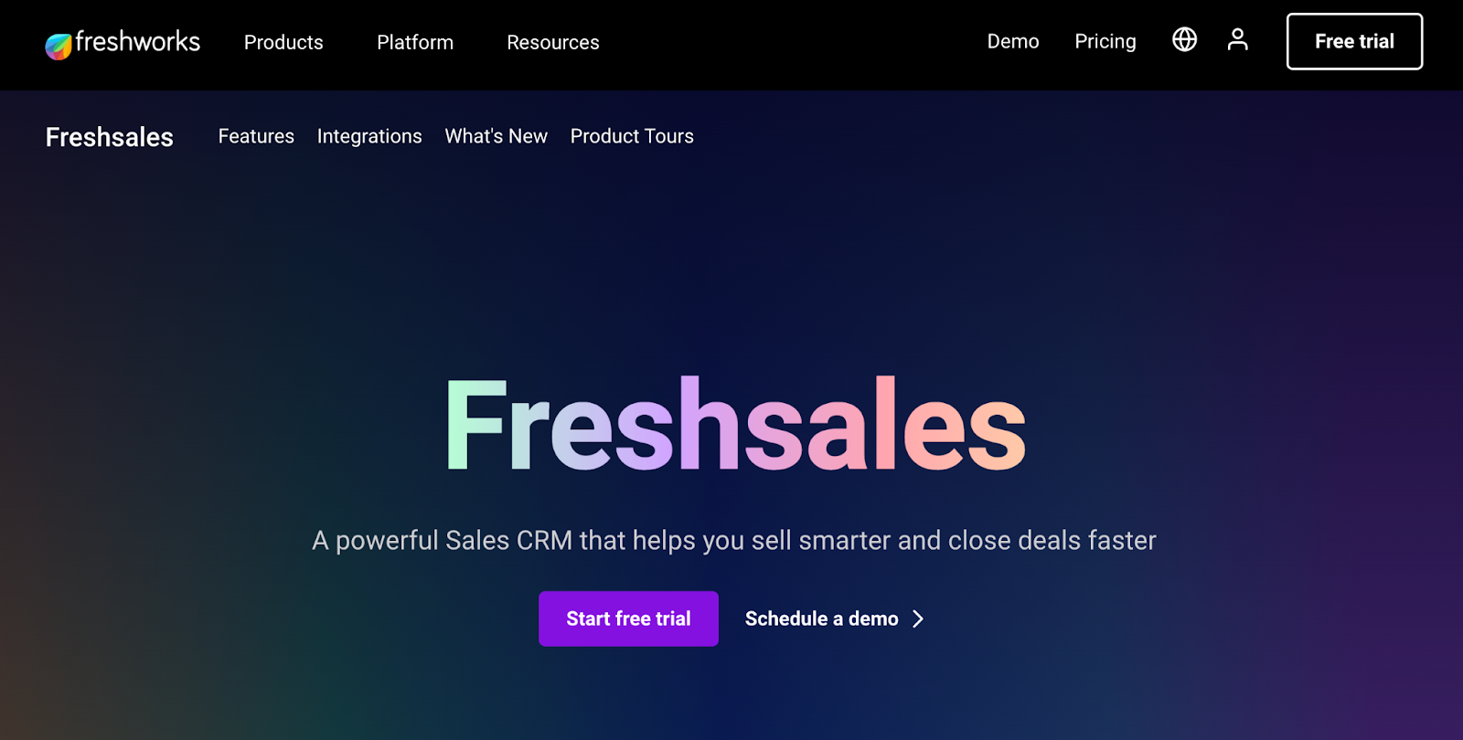 Freshsales, della società di software Freshworks, è un CRM progettato con particolare attenzione all'usabilità senza compromettere le funzionalità.
